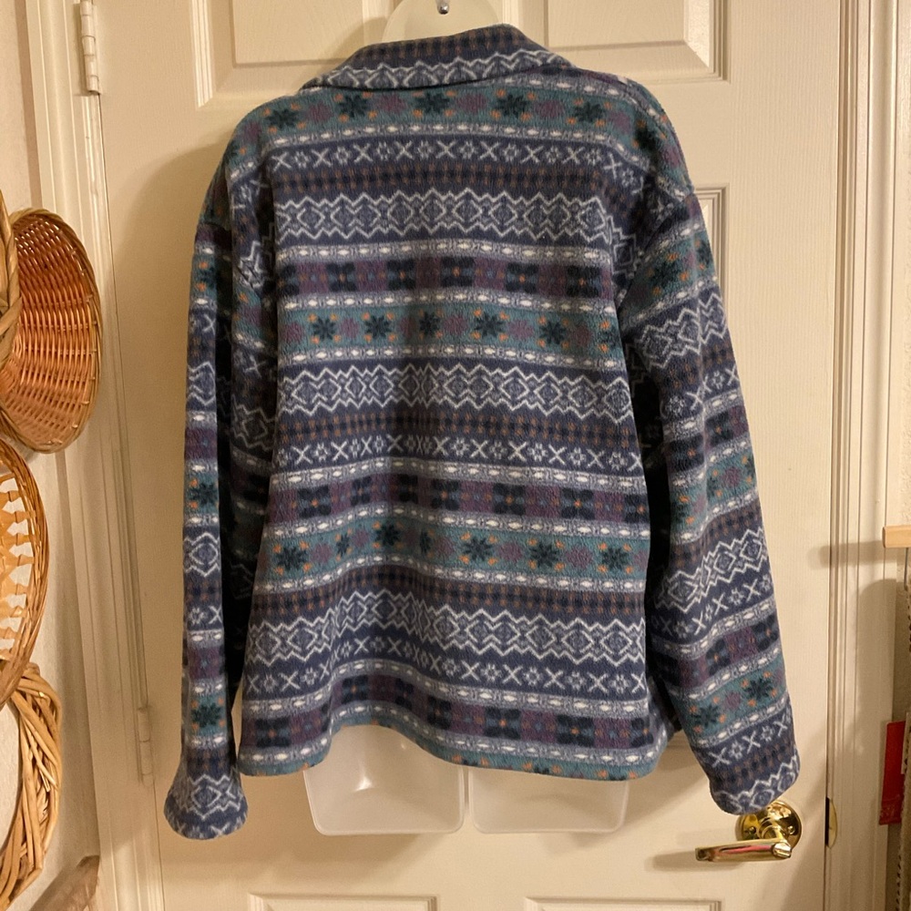 Talbots Button Down Fleece Jacket - image 2